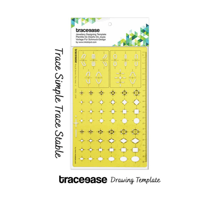 Top View 2 Ring and Gemstones Jewellery Templates Drafting