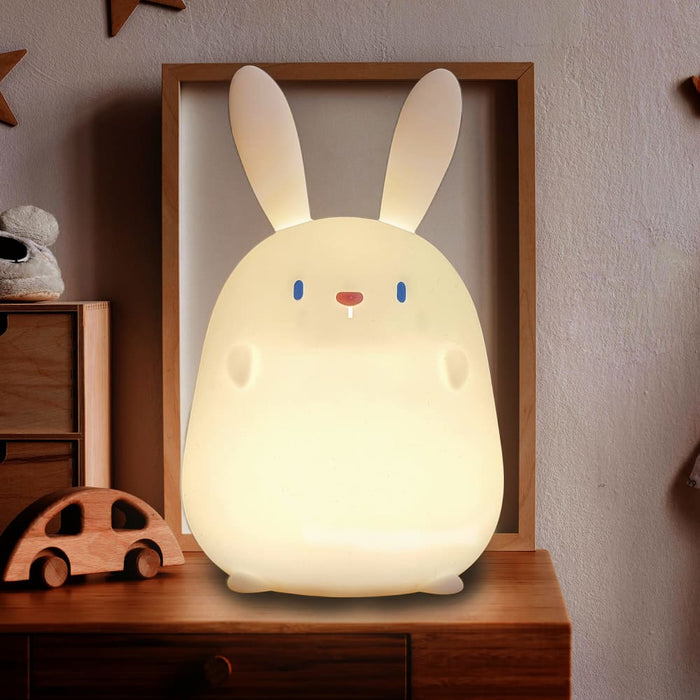 Touch Rabbit Night Light Silicone Dimmable Usb Rechargeable