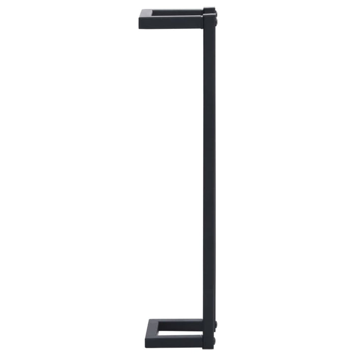 Towel Rack Black 12.5x12.5x60 Cm Iron Txpkok