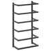 Towel Rack Black 24x12x48 Cm Steel Ttloxt