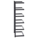 Towel Rack Black 24x12x48 Cm Steel Ttloxt