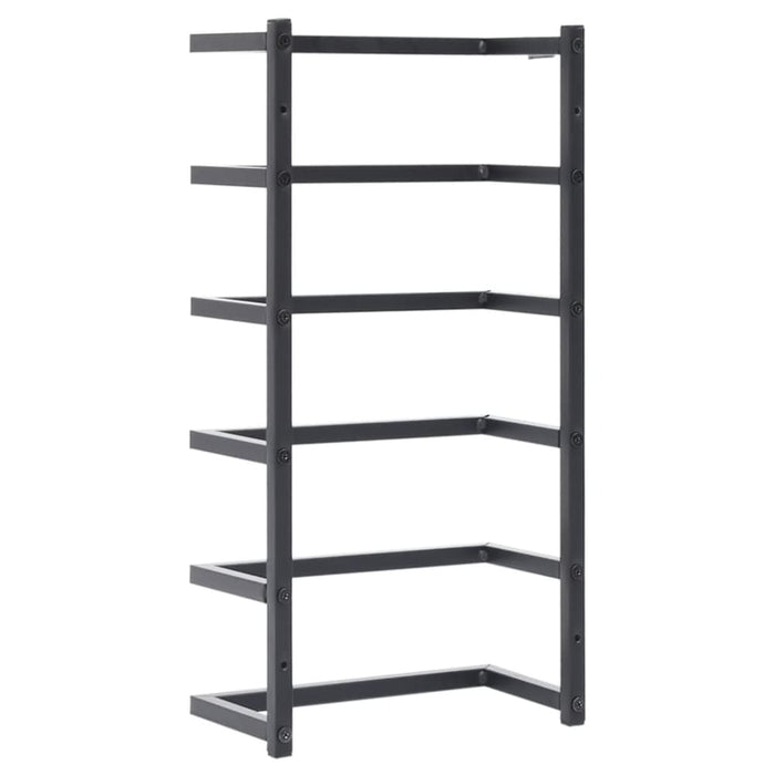 Towel Rack Black 24x12x48 Cm Steel Ttloxt