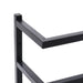 Towel Rack Black 24x12x48 Cm Steel Ttloxt