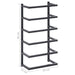 Towel Rack Black 24x12x48 Cm Steel Ttloxt