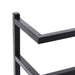 Towel Rack Black 24x12x96 Cm Steel Ttloxp