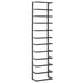 Towel Rack Black 24x12x96 Cm Steel Ttloxp
