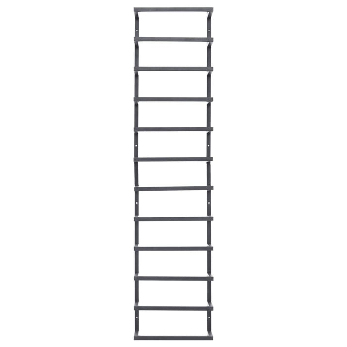 Towel Rack Black 24x12x96 Cm Steel Ttloxp