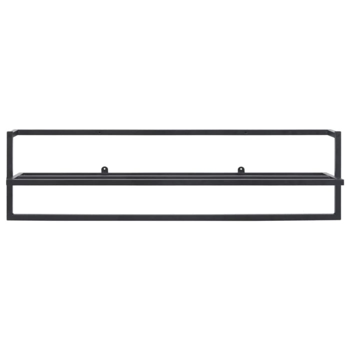 Towel Rack Black 95x25x22 Cm Iron Ttloxx