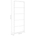 Towel Rack White 45x10x115 Cm Steel Ttlook