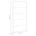 Towel Rack White 60x10x116 Cm Steel Ttloxo