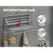 Towel Rail Rack Holder 4 Bars Wall Mounted Aluminium