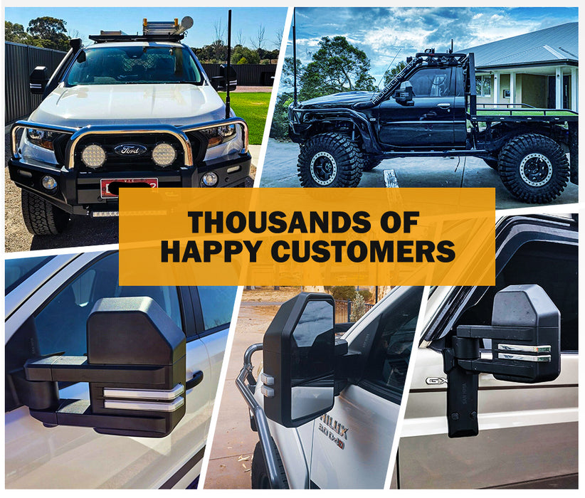 Pair Extendable Towing Mirrors For Holden Trailblazer 2016 To Current