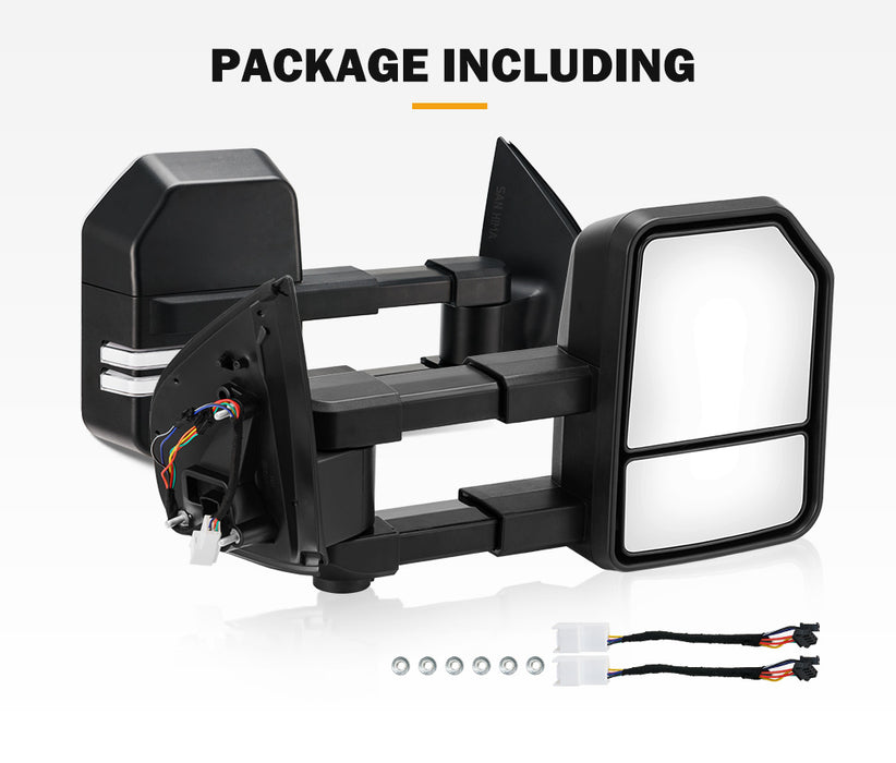 Pair Extendable Towing Mirrors For Holden Trailblazer 2016 To Current