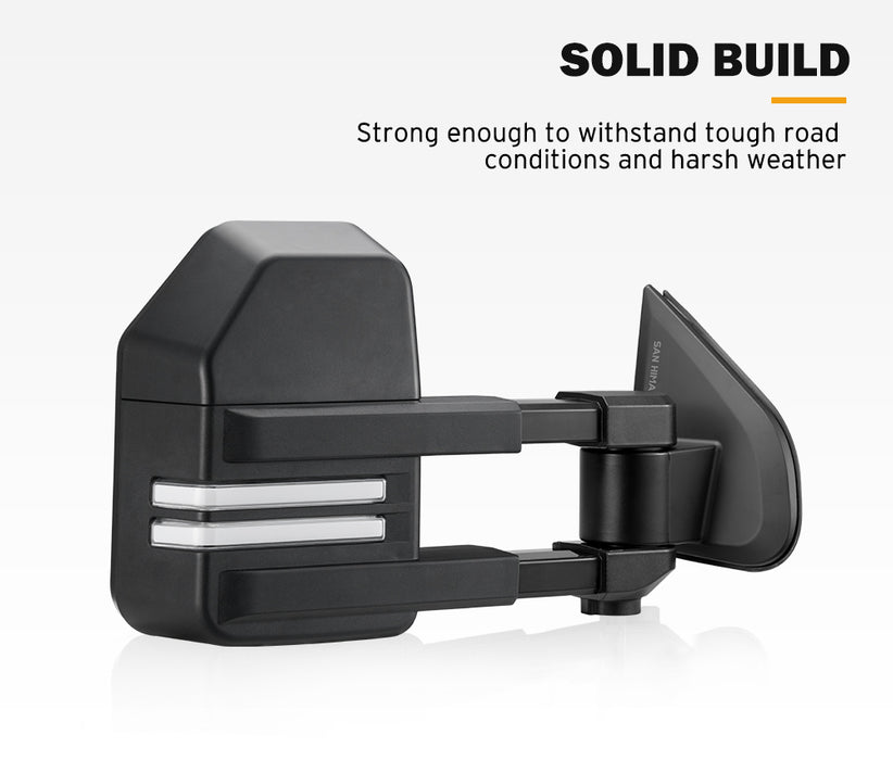 Extendable Towing Mirrors For Mazda Bt-50 Bt50 Tf Series Jul 2020-On