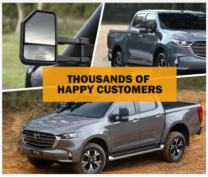 Extendable Towing Mirrors For Mazda Bt-50 Bt50 Tf Series Jul 2020-On