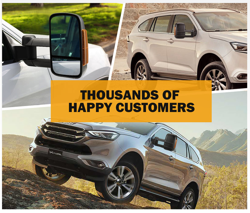 Extendable Towing Mirrors For Isuzu Mu-X My2021 / 08-On