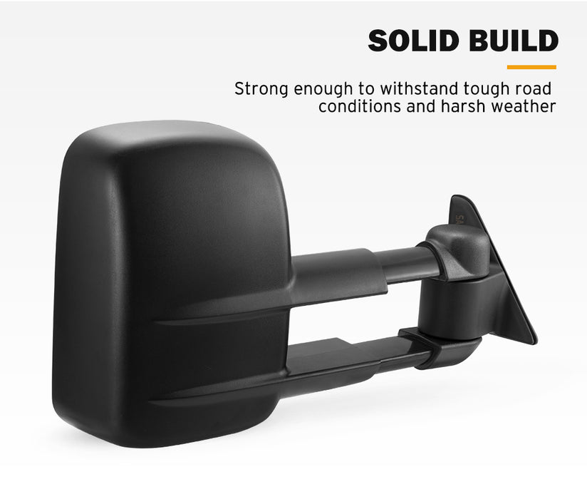 Pair Extendable Towing Mirrors For Toyota Landcruiser 80 1990-1998