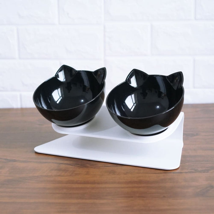 Non - toxic Removable Double Cat Bowl And Cervical Spine