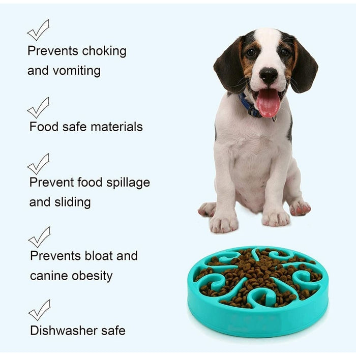 Non - toxic Non - slip Pet Eat Slow Feeding Bowl Maze