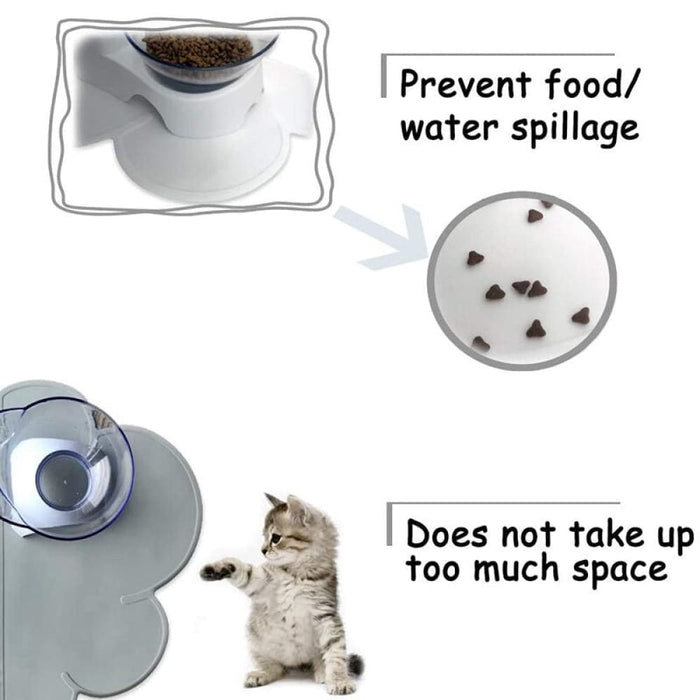 Non - toxic Space - saving Pet Placemat For Preventing Food