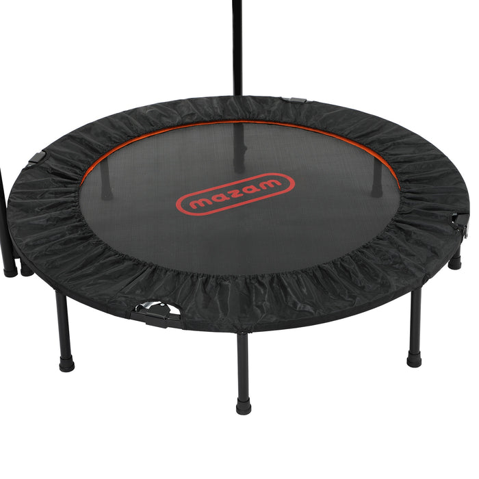 48" Trampoline Round Fitness Rebounder Handrail Jumping Exercise Home Gym