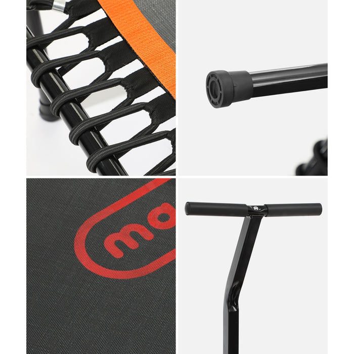 Trampoline Rebounder Jumping Exercise Fitness Adjustable Handrail 50 Inch