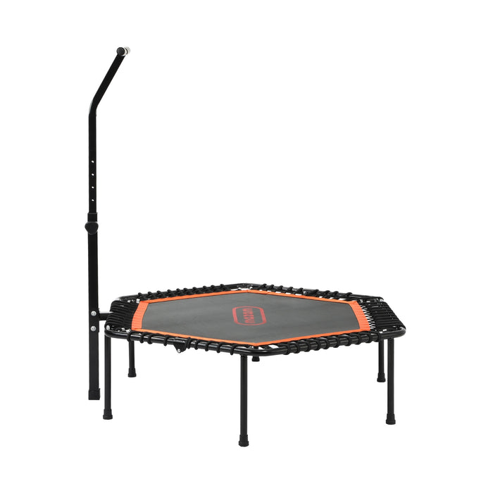 Trampoline Rebounder Jumping Exercise Fitness Adjustable Handrail 50 Inch