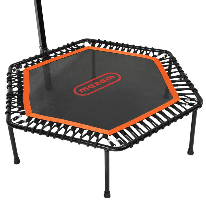 Trampoline Rebounder Jumping Exercise Fitness Adjustable Handrail 50 Inch