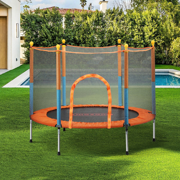 60 Inch Trampoline Kids Jumping Trampolines Enclosure Safety Net Pad