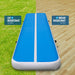 4m x 2m Air Track Gymnastics Mat Tumbling Exercise - Blue
