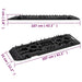 Traction Boards 2 Pcs Black 107x31x7 Cm Nylon Xobiio