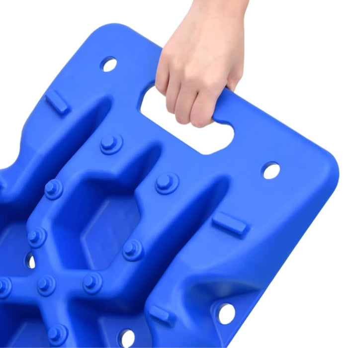 Traction Boards 2 Pcs Blue 107x31x7 Cm Nylon Xobiit