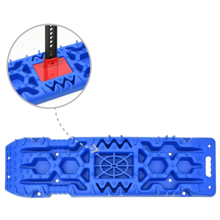 Traction Boards 2 Pcs Blue 107x31x7 Cm Nylon Xobiit