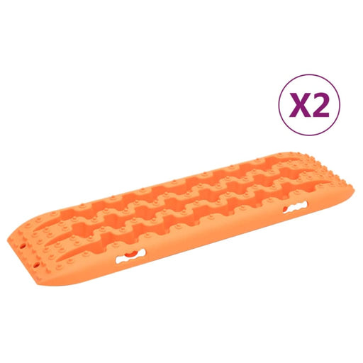 Traction Boards 2 Pcs Orange 106x30.5x7 Cm Nylon Xobiip