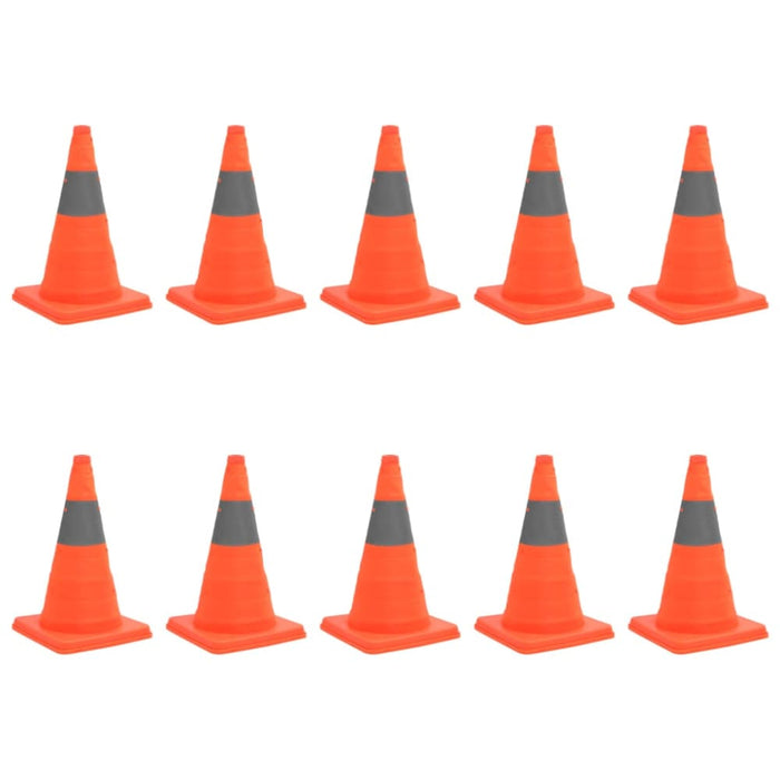 Pop-up Traffic Cones 10 Pcs 42 Cm Opbkpb