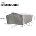 8x5 Box Trailer Cage Canvas Cover (600mm) Thick Rip