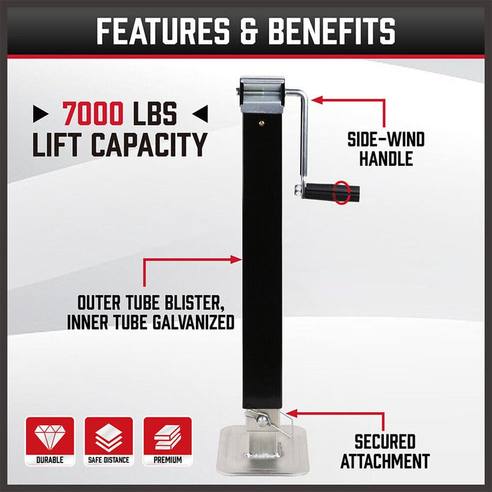 Trailer Canopy Caravan Jack Stand 3175kg 7000lbs Heavy Duty