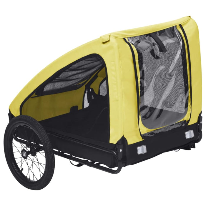 Pet Trailer Yellow and Black Kxpkl