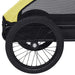 Pet Trailer Yellow and Black Kxpkl