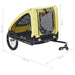 Pet Trailer Yellow and Black Kxpkl