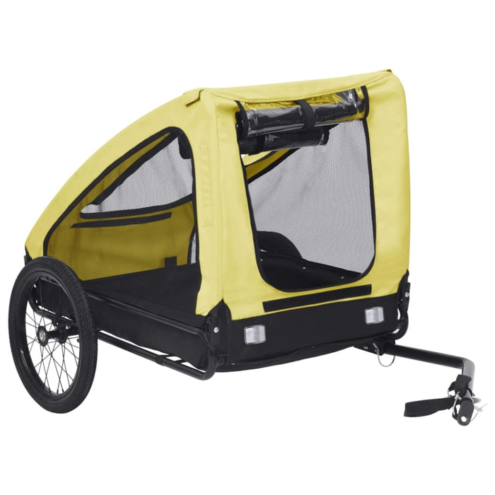Pet Trailer Yellow and Black Kxpkl