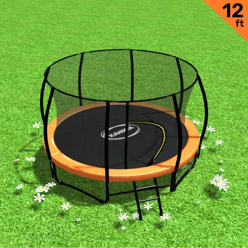 Trampoline Kahuna 12 Ft Round Outdoor Kids With Safety