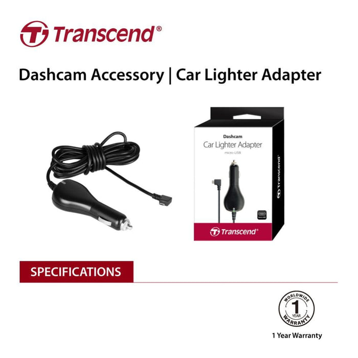 Transcend Ts - dpl2 Car Lighter Adapter For Drivepro Micro
