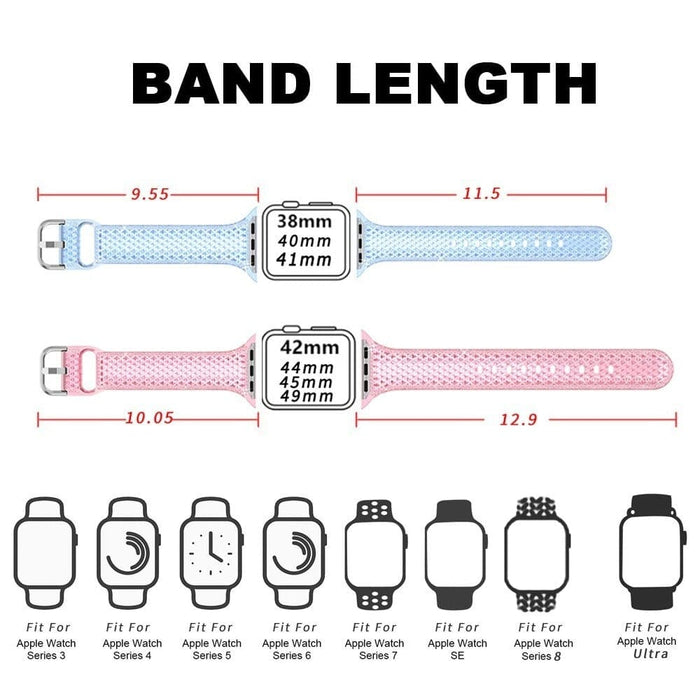 Transparent Clear Band Strap for Apple Watch