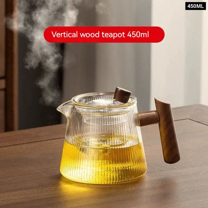 Transparent Glass Coffee Pot for Family Restaurant