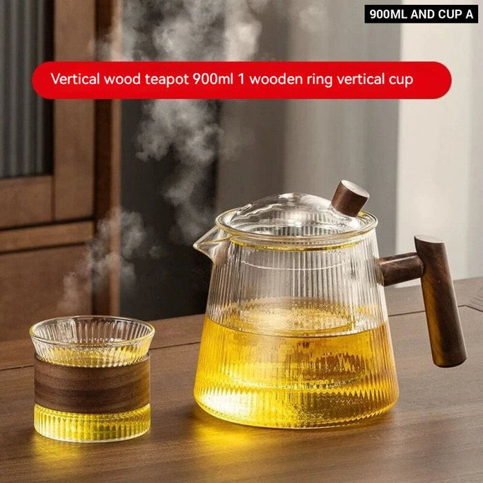 Transparent Glass Coffee Pot for Family Restaurant