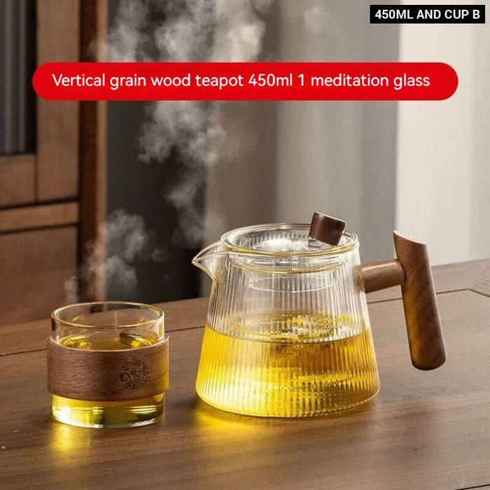 Transparent Glass Coffee Pot for Family Restaurant