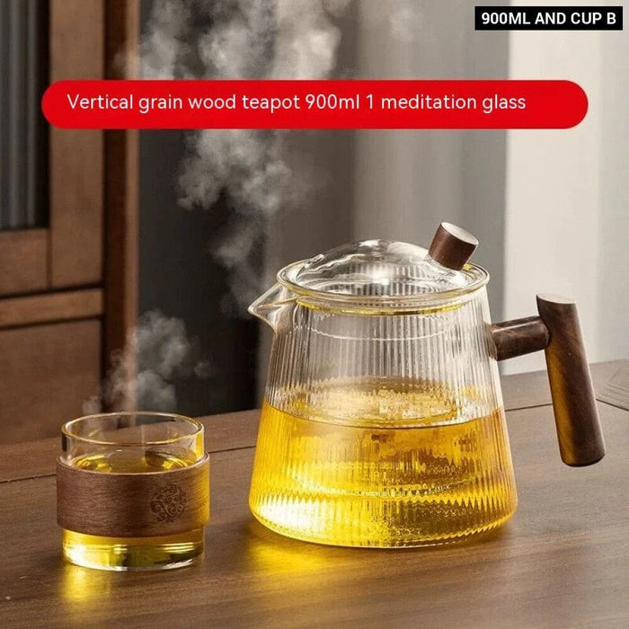 Transparent Glass Coffee Pot for Family Restaurant