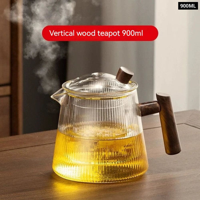 Transparent Glass Coffee Pot for Family Restaurant