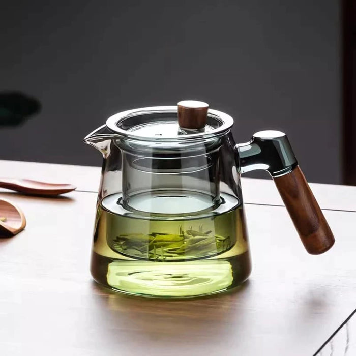 Transparent Glass Tea Pot With Filter